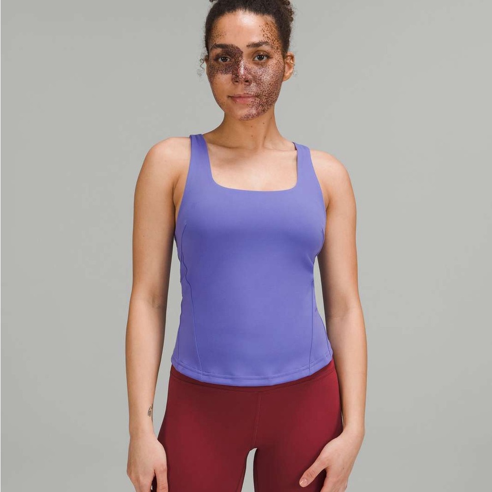 lululemon athletica instill tank- charred indigo